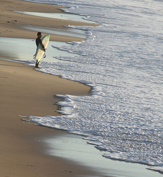 surfer à biarritz